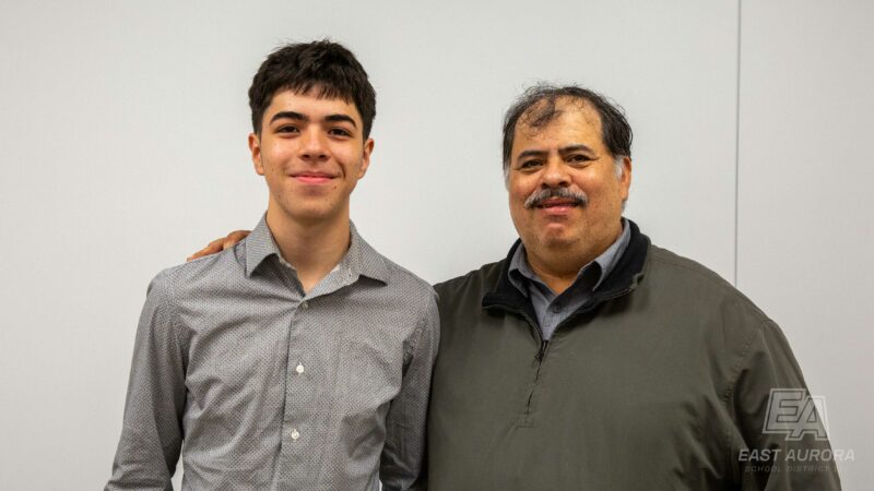 Kevin Martinez and his father Mr. Martinez.