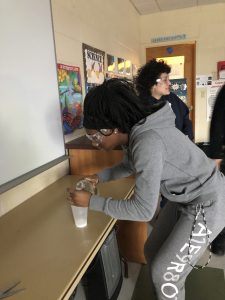 Student Conducting Experiment 2